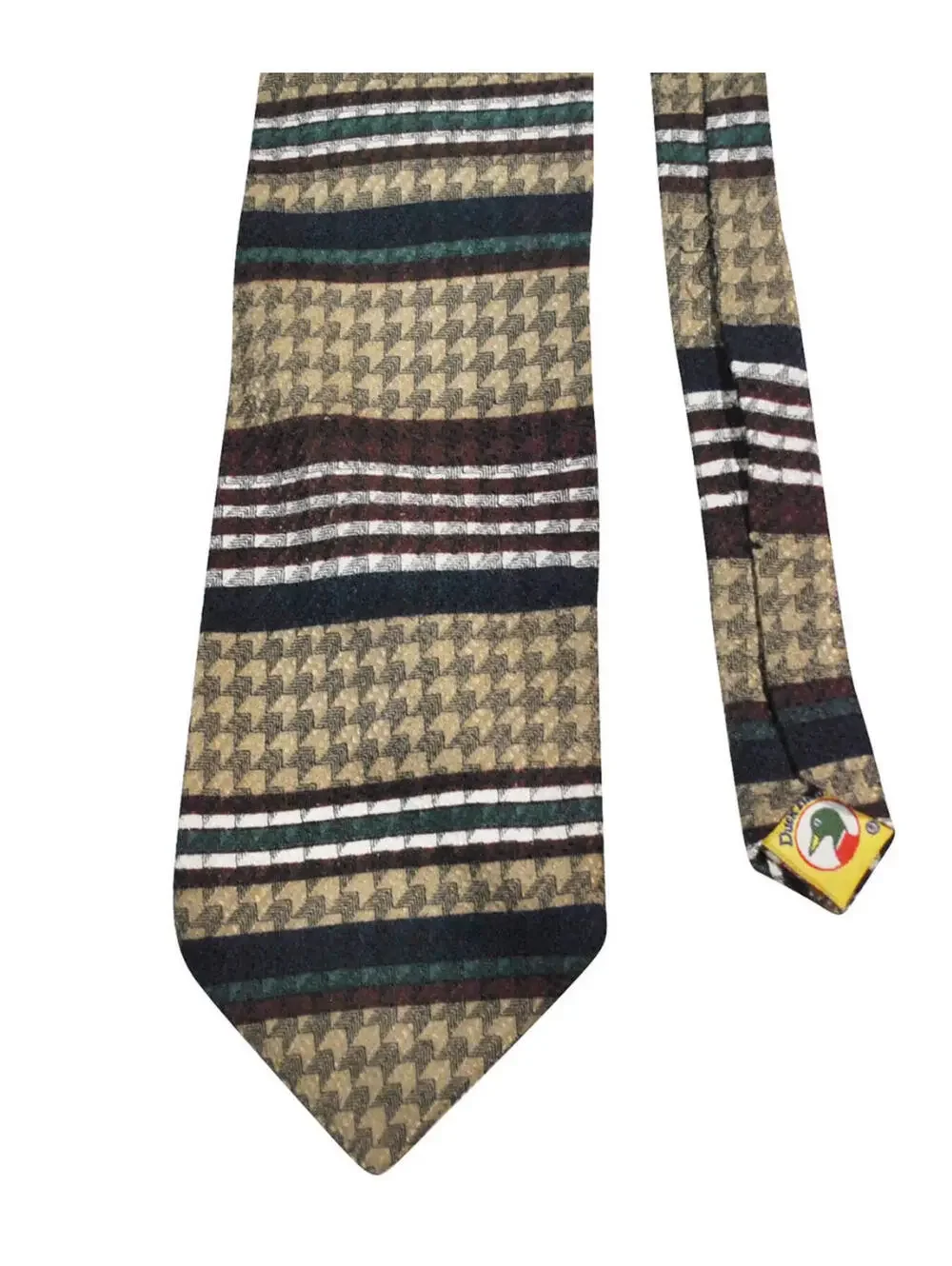 Vintage Duck Head Pattern 90s Mens Classic Dress Tie